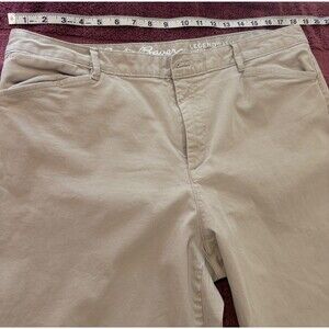 Women's Eddie Bauer Legend Wash Pants Size 16 Tall , Tan ,  Light Weight Fabric